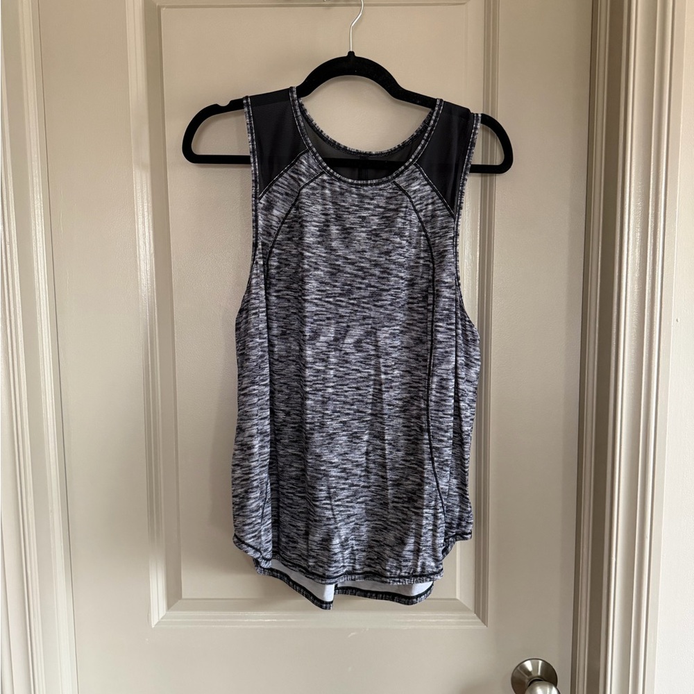 Lululemon Athletica Black and Gray Tank Top